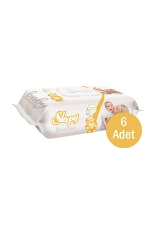 Sleepy Sensitive Islak Havlu 6'lı Paket Tekli