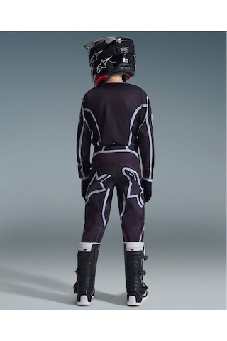Alpinestars Youth Fluid Apex Genç Kros Motosiklet Pantolonu Siyah Gri