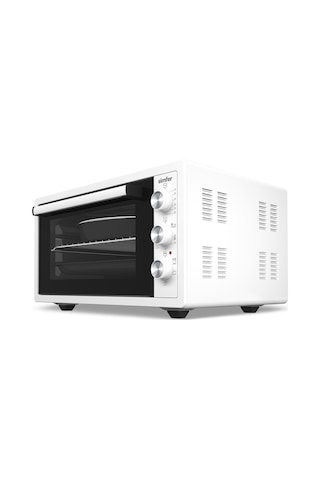 Simfer 4552 Beyaz 45 LT Turbo Fan Mini / Midi Fırın - 6 Fonksiyon,Yoğurt Yapma, Buz Çözme & İç Aydınlatma