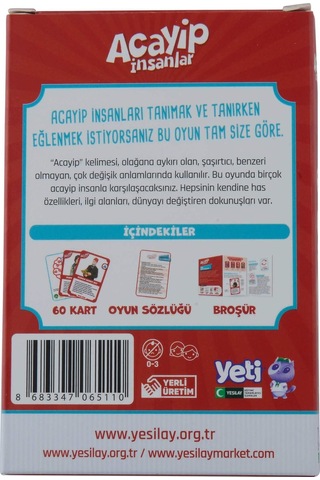 Yeti Acayip İnsanlar Kart Oyunu - Ressamlar