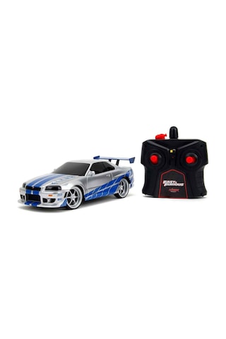 Brian's Nissan Skyline Gt-r R34 Uzaktan Kumandalı Araba 1:24 Fast & Furious Model Araç Çok Renkli