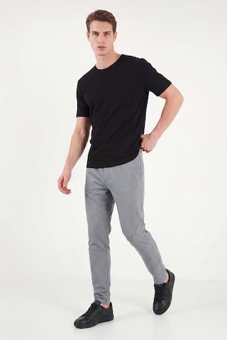 Buratti Slim Fit Dar Paça Bağlamalı Pantolon Erkek Pantolon 6843657 Gri