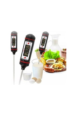 Dijital Gıda Termometresi Sıvı Gıda Et Su Süt Mama Sıcaklık Ölçer - Özel Kutulu-9077656921370