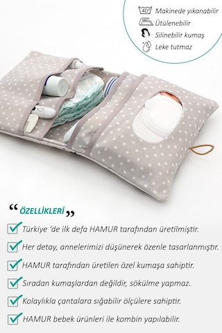 Hamur Fox Bebek Bakım Çantası Organizer Çok Renkli