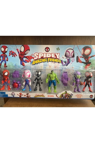 Spiderman Spidey Ve Arkadaşları 6'lı Figür Set Oyuncak Spiderman Figür 6lı Set