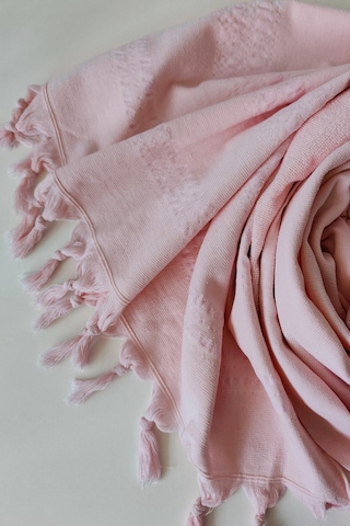 Açık Pembe Çizgili Havlu Peştemal 90x170cm - Yumuşak Plaj Havlusu- %100 Pamuk Acıkpembe Açık Pembe