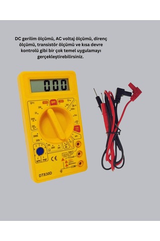 Dijital Multimetre Elektrik Test Cihazı, Çok Fonksiyonlu