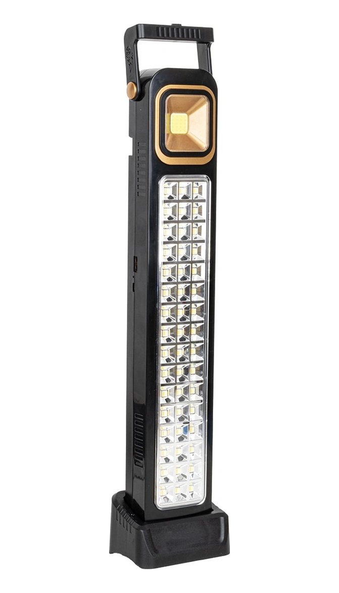 Premio Pr-3838 2 Watt Cob Ledli + 48 Ledli Solar Şarjlı Işıldak Kırmızı - Siyah
