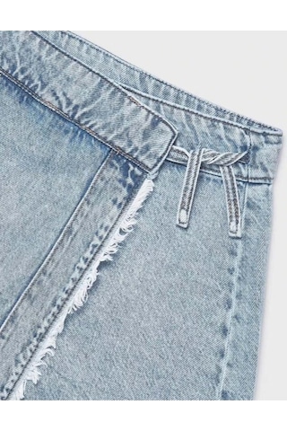 Kız Çocuk Denim Şort Etek 6903 Mavi