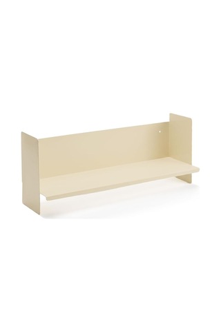 Beyaz Metal Duvar Rafı - Masa Üstü Kitaplık Ve Çok Amaçlı Ofis Düzenleyici 21x70 Cm Çok Renkli