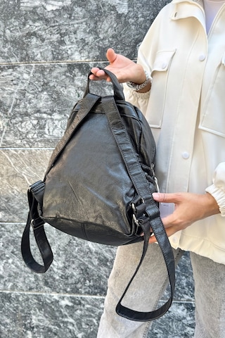 Just Polo Kadın Siyah Orijinal İthal Çok Gözlü Su Geçirmez Ultra Hafif Sırt Çantası Shopper