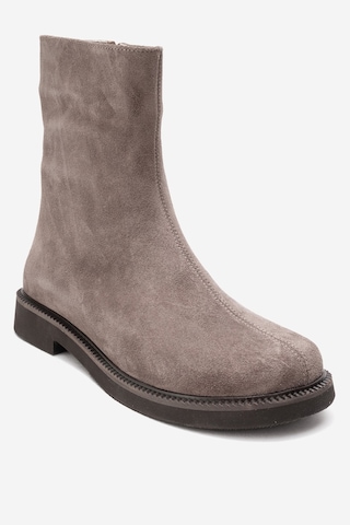 Luvishoes Lucano Vizon Süet Hakiki Deri Kadın Bot Vizon