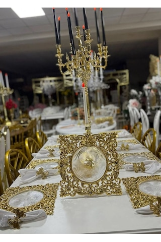 6 Adet Frea Model Supla Gold Renk Altın Kaplama