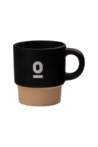 Espressolab Stoneware Espresso Bardağı No:110 120 Ml Seramik Espresso Kupası Mat Siyah
