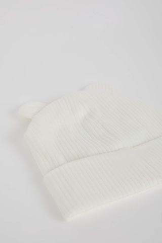 Defacto Kız Bebek 2li Takım Fitilli Kaşkorse Bere Boyunluk C8174a524wnwt43 Beyaz