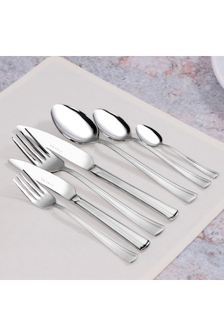 Serenk Paris Çelik Çatal Kaşık Bıçak Takımı 42 Parça