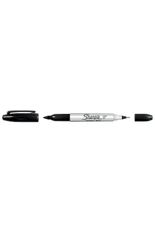 Sharpie Twin Çift Uçlu Permanent Markör Kalem Siyah S0811100 Siyah