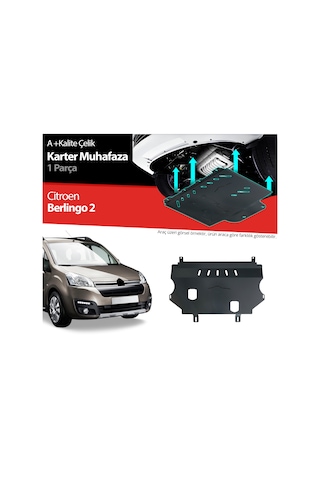 Citroen Berlingo Çelik Karter Muhafaza Koruma 2018 2019 2020 2023 2024