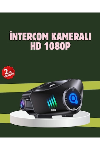 Northcity Q28 Full Hd Kameralı Motosiklet Kask Kulaklığı 45 Saat Pil, Su Geçirmez, Bluetooth 5.3