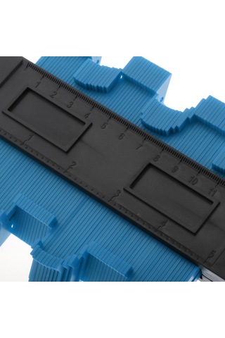 Homyl 1 Adet 5 Inç Kontur Ölçer Kendinden Kilitli Mavi