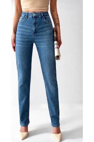 Lacarino 7949s Traıght Fıt Kadın Jean Pantolon Blue