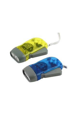 Yeni 3 Led El Basarak Dinamo Krank Güç Rüzgar Up El Feneri