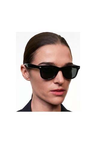 Wayfe Siyah Unisex Güneş Gözlüğü
