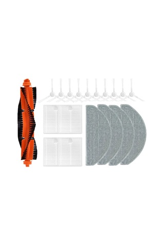 Amigaelegant Xiaomi Robot Süpürge E10 B112/e12 Ana Yan Fırça Paspas Bezi İçin 19 Adet