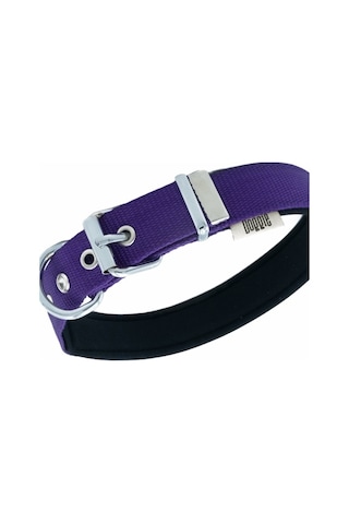 Doggie Konfor Dokuma Çivili Boyun Tasması Mor 2.5 x 42-50 CM