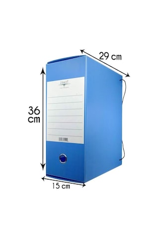 Arşiv ve Proje Kutusu 29X36X15Cm Mavi 10 Adet