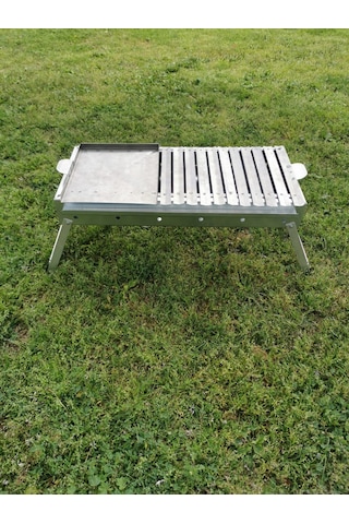 1. Kalite Paslanmaz Krom Gövde.1.2mm 30x70 Cm Mangal Gri