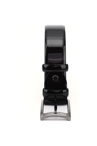 Gönderi R Siyah Rugan Hakiki Deri 3,5 Cm Klasik Kemer Siyah Rugan