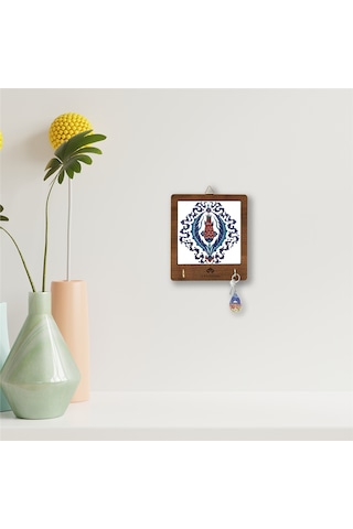 Anadoliamağazacılık Çini Serisi Lale Ve Nar Seramik Dekoratif Askılık Diğer