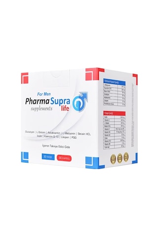 Supralife Pharma Supralife Supplements For Men 30 Kapsül + 30 Saşe Supralife Pharma Supralife Supplements For Men 30 Kapsül + 30 Saşe