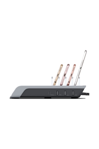 Ally Multiport 10W Wireless Kablosuz Şarj Cihazı Organizer Stand (121664883)-Siyah
