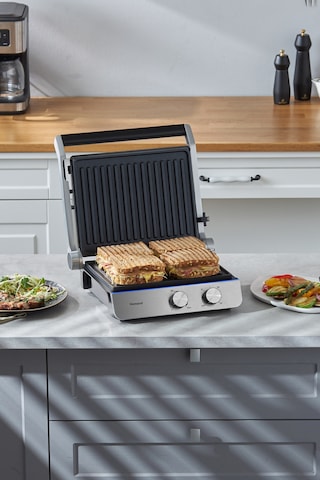 Homend Grilliant 1344H Inox 2000 W Gövdeli Döküm Plakalı Tost ve Izgara Makinesi