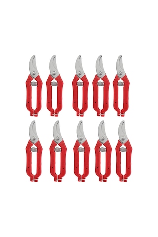 Gcn 10 Adet Eğri Uçlu Narenciye Üzüm Bağ Budama Makası 18.5 Cm