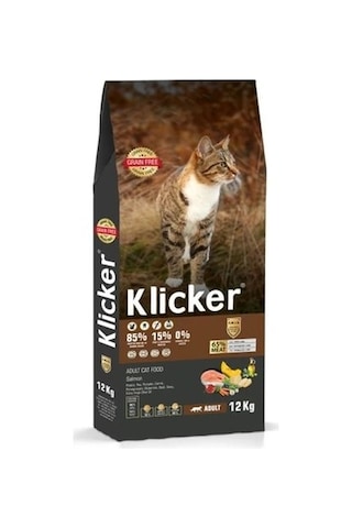 Klıcker Somonlu Yetişkin Kedi Kuru Maması 1 KG