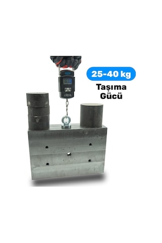 Magnet Fishing Süper Güçlü Halkalı Neodyum Pot Mıknatıs, 40Mm Çap