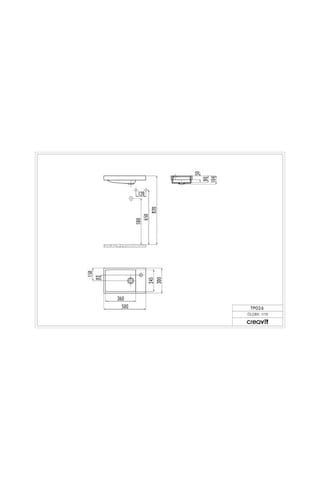 Creavit Elmas Lavabo 30 x 50 TReal Stone P026