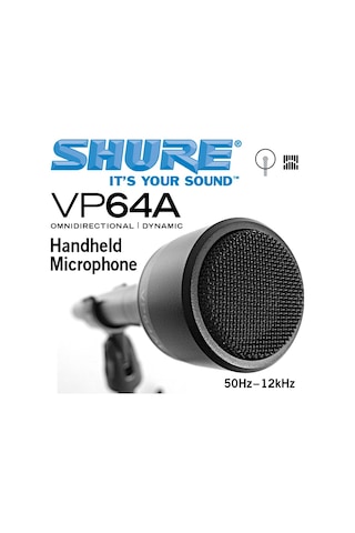 Shure Vp64a Röportaj Mikrofonu