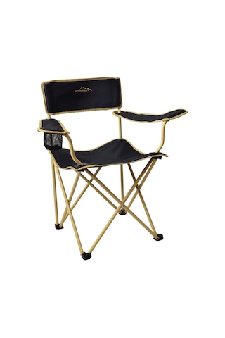 Campout Mogan Katlanır Kamp Sandalyesi Siyah