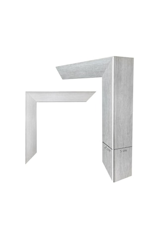 Yağlı Boya Dokulu Tablo Modern Spatula Akdeniz Evleri Manzarası Gümüş Çerçeveli U06039-179004