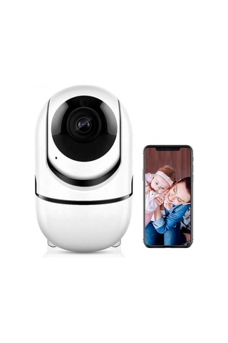 Qingmipy Ev Güvenliği Kamerası: 1080p Hd, 360 Panoramik Takip, İki Yönlü Ses, İrfalı Gece Görüşü, Wifi İle Uygulama Kontrolü 360eyes