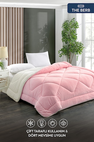 Tek Kişilik Yorgan Welsoft Kumaş Çift Taraflı Kullanım 155 X 215 Pembe