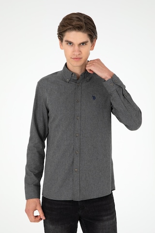 U.s. Polo Assn. Erkek Antrasit Gömlek Basic 50296757-vr006 Antrasit