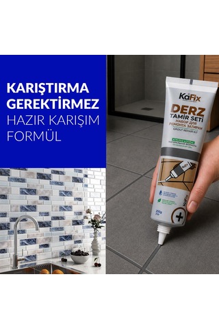 Tr Hazır Derz Dolgusu 250g Koyu Gri - Hızlı Kuruyan Derz Tamir Ve Yenileme Tüpü