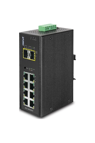 Endüstriyel Tip Yönetilebilir Switch Industrial Managed Switch 8-port 10/100/1000base-t 2 X 1000base-sx/lx/bx Sfp/mini-gbıc Yuva Port-9 Ve Port-10 , 100base-fx Sfp Uyumlu Ip30, -40 75 Derece C-18676