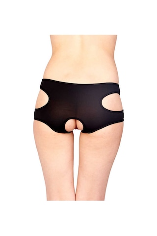 Siyah Özel Bölgesi Açık Fantazi Külot Siyah