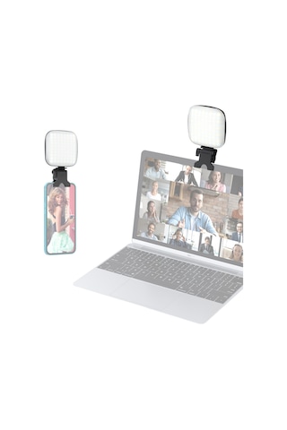 Youtek V15 Klipsli Telefon Aydınlatma Lambası - 2500k-9000k Renk Sıcaklığı, 1000mah Pil, Taşınabilir Selfie Işığı